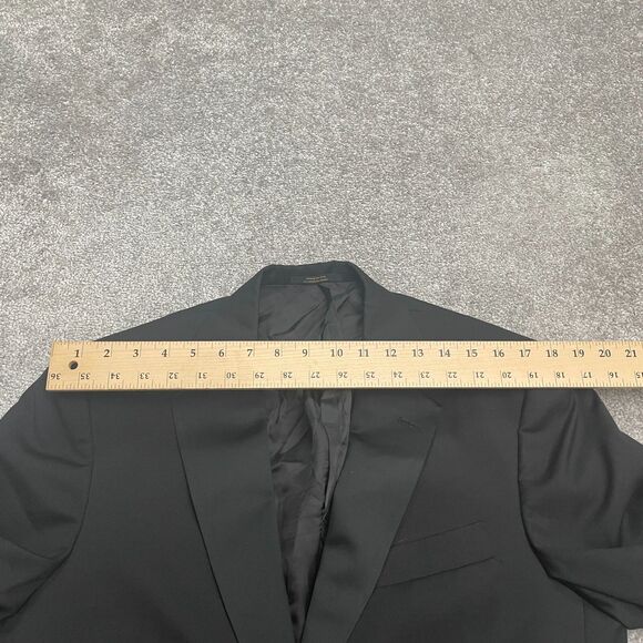 Hart Schaffner & Mark Nordstorm Blazer Suit Jacket Mens 38R Black Formal Work - Picture 9 of 11